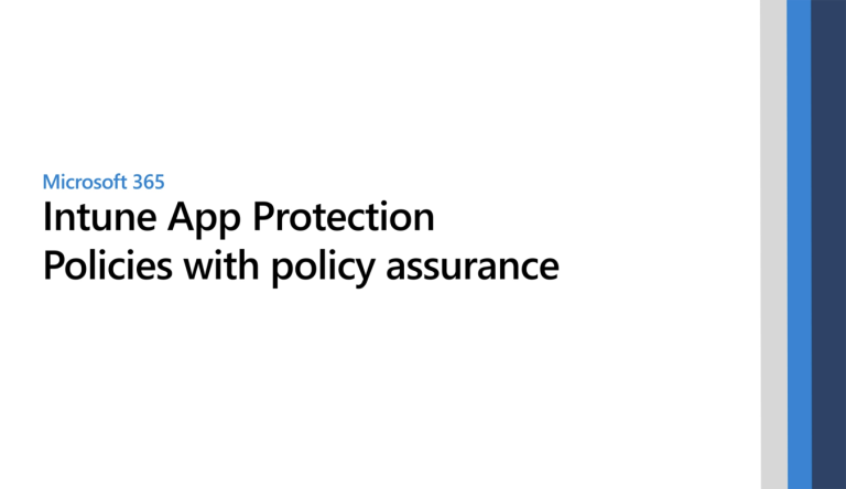 Tổng quan Intune App Protection Policy - Microsoft for Business - FPT ...