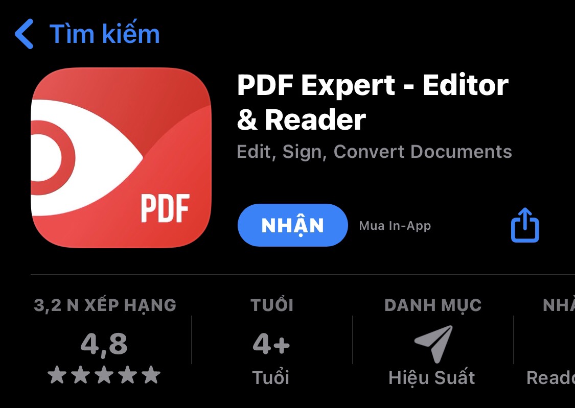 Tải App PDF Expert 