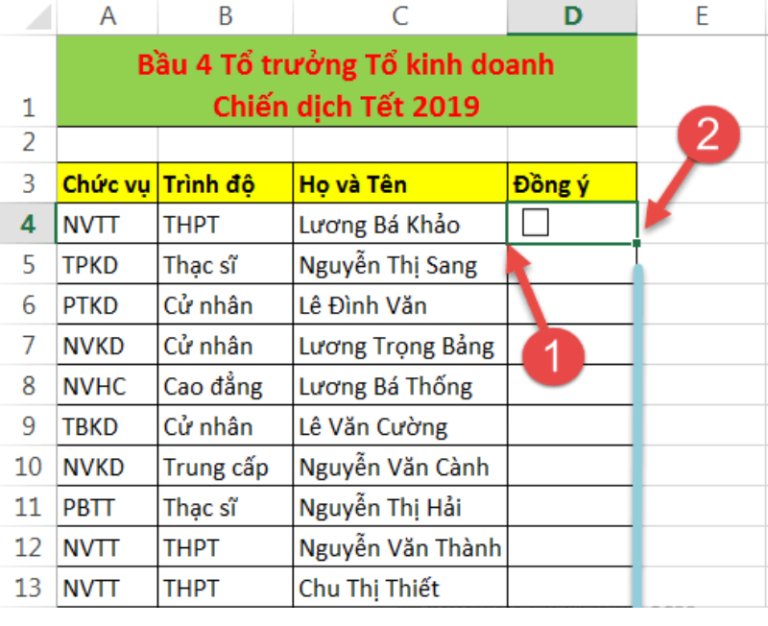 Checkbox trong Excel: Tổng hợp các cách tạo và chỉnh sửa