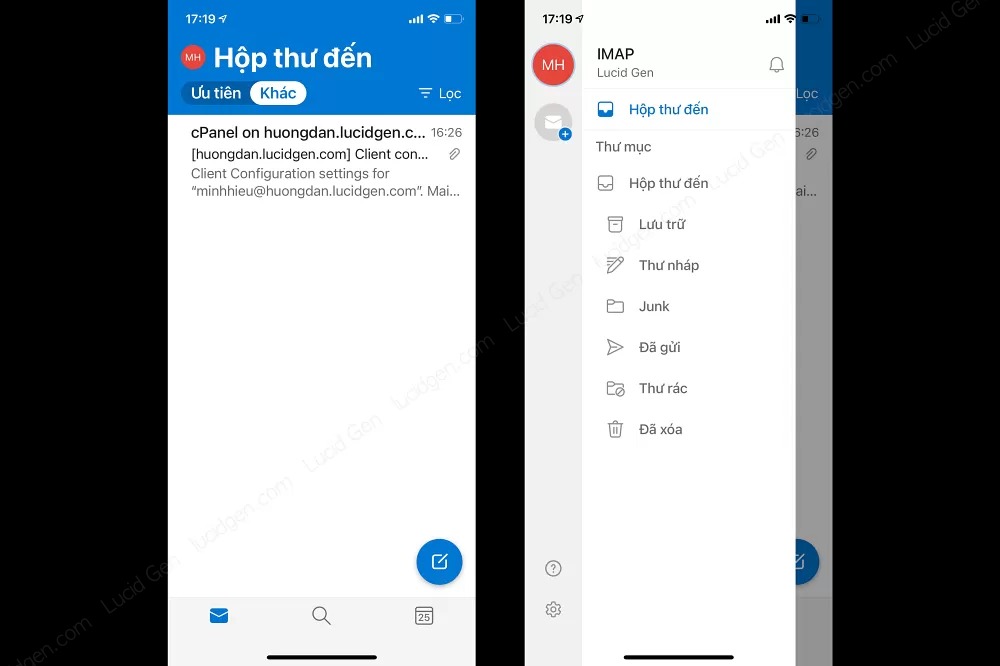 Chờ Outlook kiểm tra cấu hình tài khoản và kết thúc