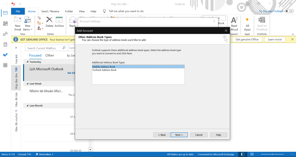 Bí quyết quản lý danh bạ với Address Book trong Outlook Microsoft for