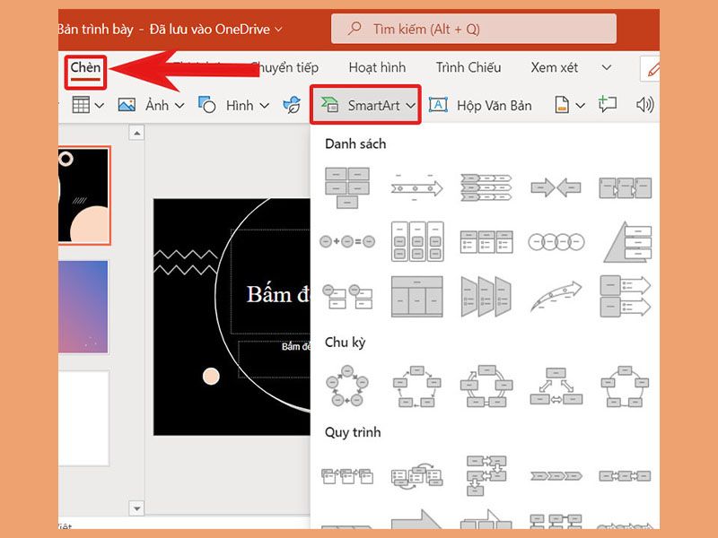 Hiệu ứng này giúp slide gọn gàng, các nội dung được bố trí hợp lý hơn