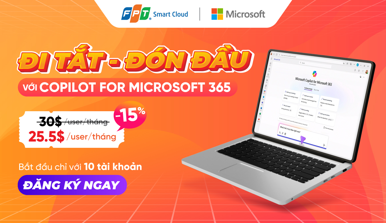 Cơ hội sở hữu trợ lý Copilot siêu thông minh chỉ với 25.5$/tháng